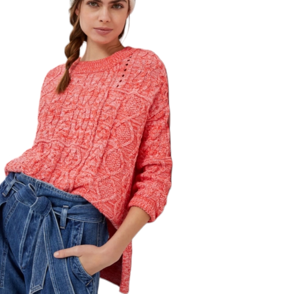 Anthropologie Pilcro Jasmine Mixed Cable Knit Sweater